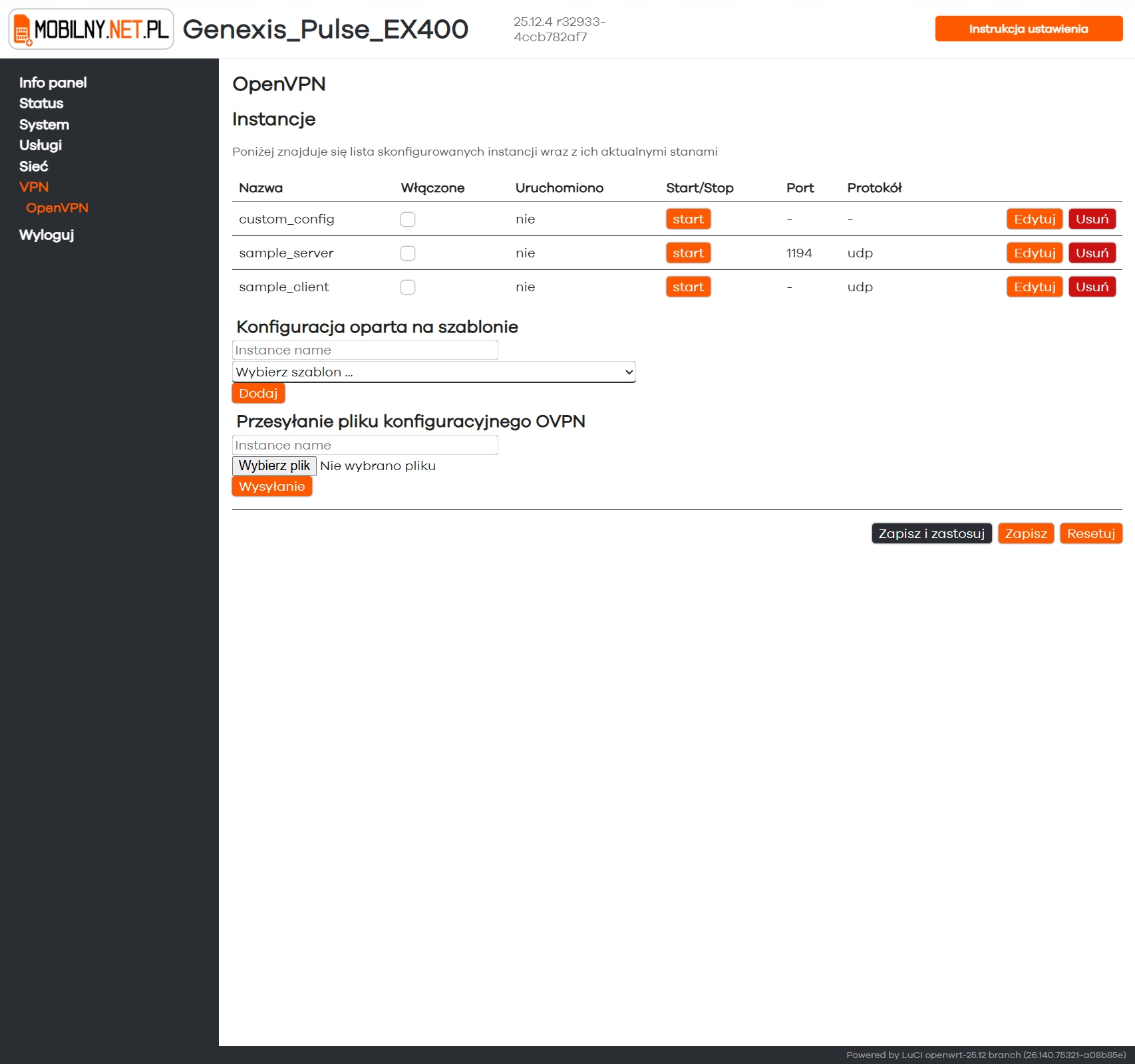 Genexis - Inteno Pulse EX400 OpenWrt + adapter samochodowy - Mobilny.net.pl
